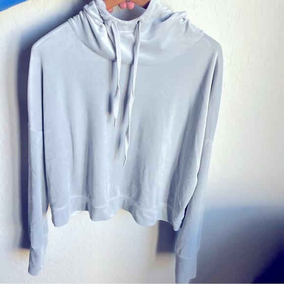 Offline Aerie super soft velour hoodie pullover sweatshirt oversized size Large - Picture 1 of 8